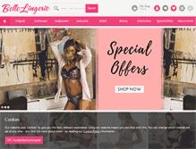 Tablet Screenshot of belle-lingerie.co.uk